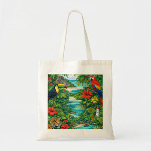 Bolso De Tela Selva Tropical Playa Vida Silvestre de Belice