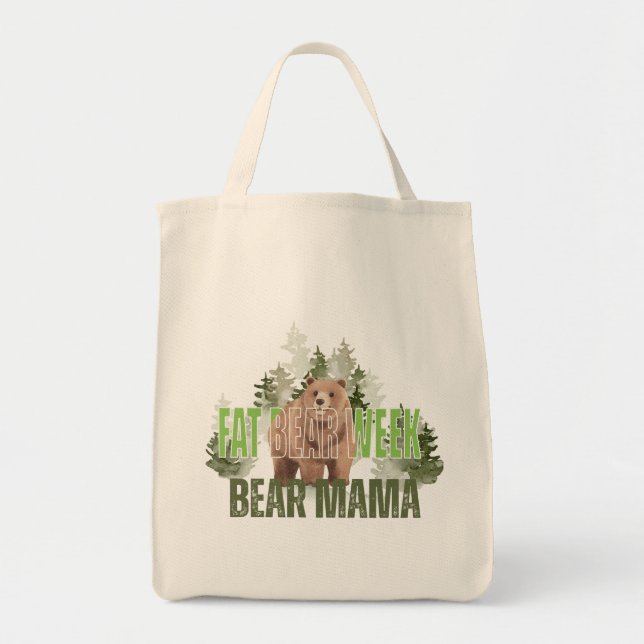 Bolso De Tela Semana del oso de la grasa (Frente)