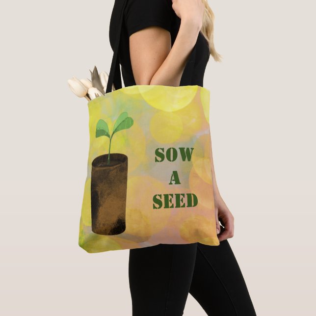 Bolso De Tela Sembrar una semilla (Detalle)