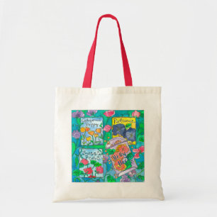 Bolso De Tela Semillas Paquetes Dulces Flores de acuarela