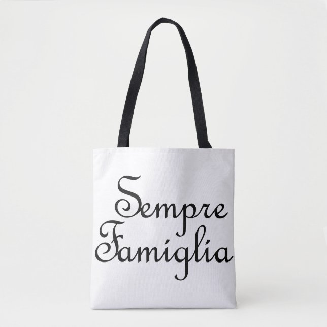 Bolso De Tela Sempre familia - italiano - siempre familia (Anverso)