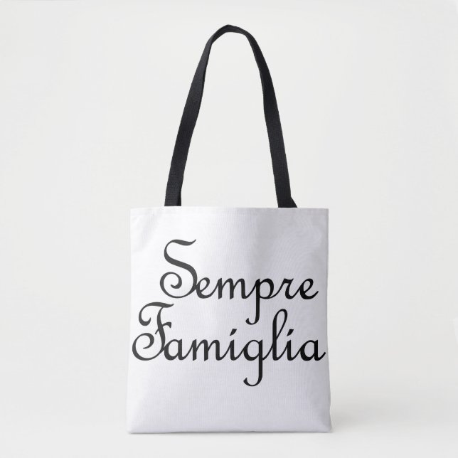 Bolso De Tela Sempre familia - italiano - siempre familia (Anverso)
