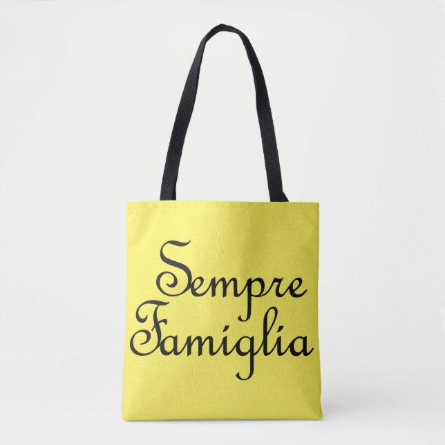 Bolso De Tela Sempre familia - italiano - siempre familia (Anverso)