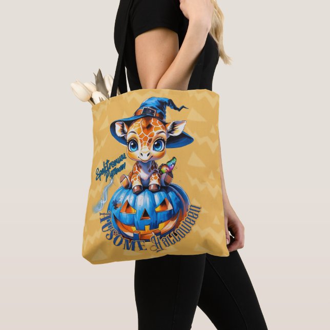 Bolso De Tela Sen cuties | Girafa | Halloween del autismo (Detalle)