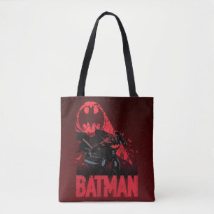 Bolso De Tela Señal Batman Crimson Bat