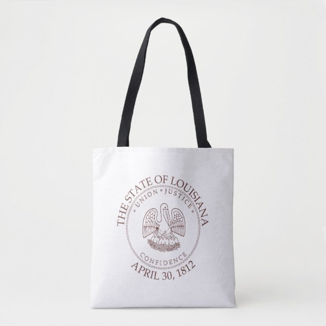 Bolso De Tela Señal de Louisiana (Anverso)