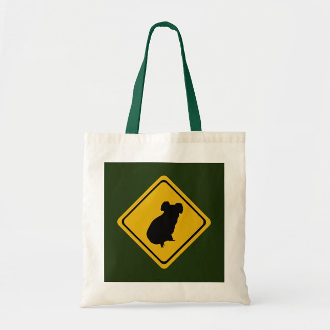Bolso De Tela señal de ruta de koala (Frente)