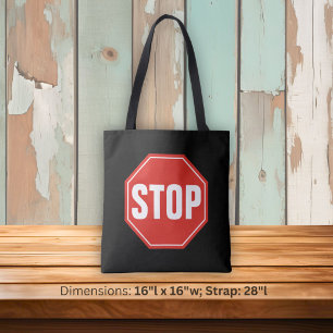 Bolso De Tela señal de STOP