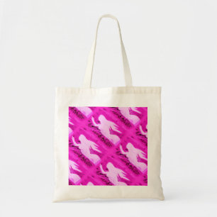 Bolso De Tela señalar sirenas rosadas