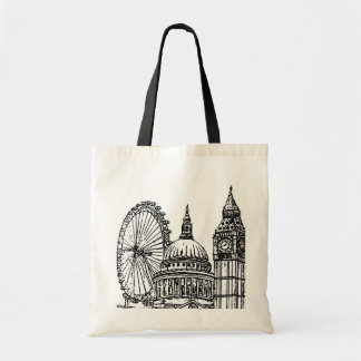 Bolso De Tela Señales de Londres