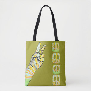 Bolso De Tela Señales de paz