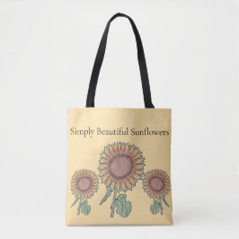 Bolso De Tela Sencillamente Hermosos girasoles