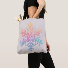 Bolso De Tela Sencillo copo de nieve