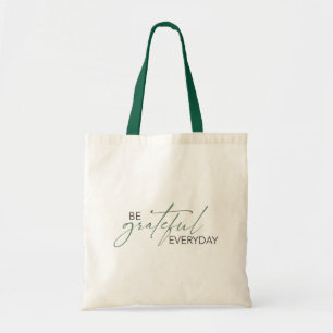 Bolso De Tela Sencillo dicho de ser agradecido todos los días
