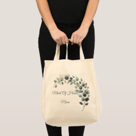 Bolso De Tela Sencillo Eucalipto para la Fiesta de Boda