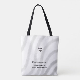 Bolso De Tela Sencillo logo de personalizado minimalista elegant