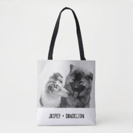 Bolso De Tela Sencillo, moderno Mascota Personalizado o foto de 