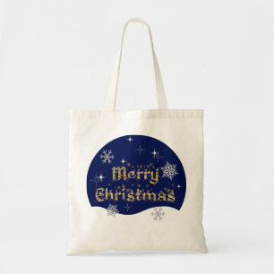 Bolso De Tela Sencillo Purpurina elegante de Navidades espumosos