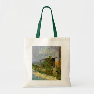 Bolso De Tela Sendero de Montmartre y Girasoles por Vincent van 