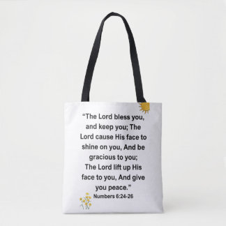 Bolso De Tela Señor Bendiga Sus Números