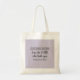 Bolso De Tela Señor Quien Sana Lila Claro Cristiano Sencillo