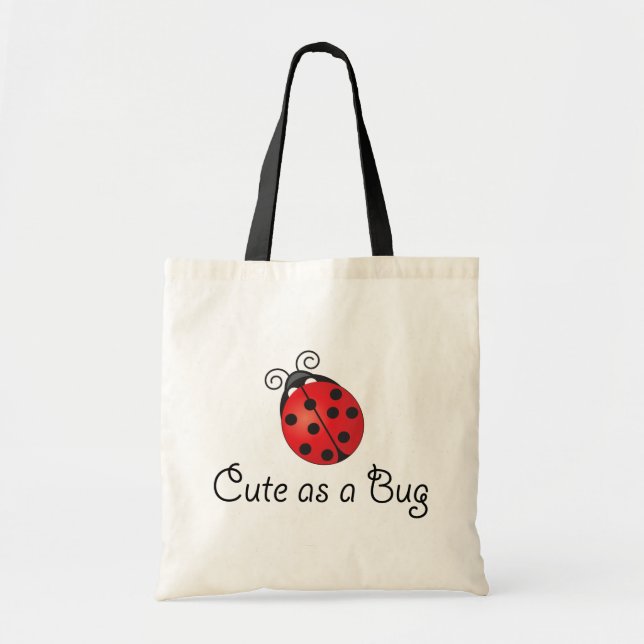 Bolso De Tela Señora Bug - lindo como insecto (Frente)