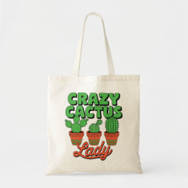 Bolso De Tela Señora Cactus Loco – Regalo de Mamá de las Plantas