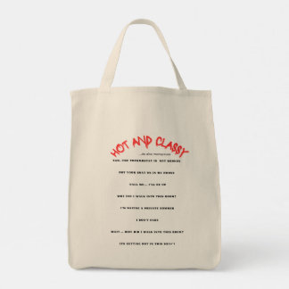BOLSO DE TELA SEÑORA CALIENTE Y CLASE