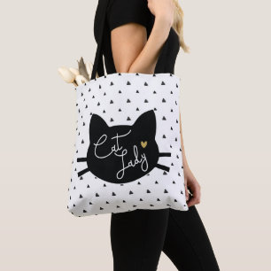 Bolso De Tela Señora del gato