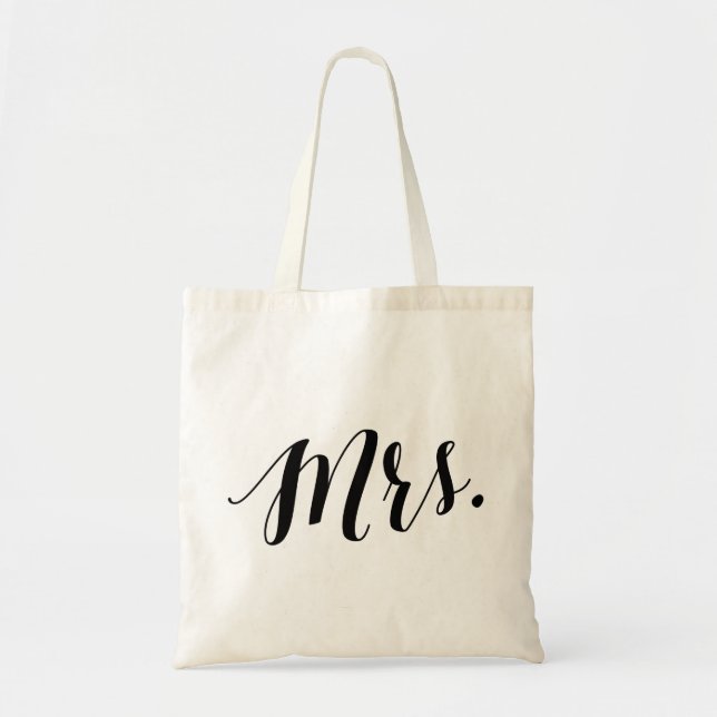 Bolso De Tela Señora del tote el | de la escritura (Frente)