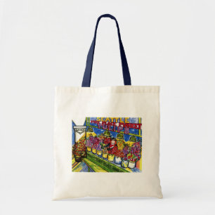 Bolso De Tela Señora del tulipán