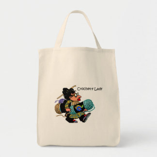 Bolso De Tela Señora Eco Tote del Ganchillo-y