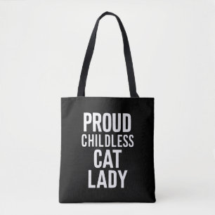 Bolso De Tela Señora Gata sin Hijos para Mujer Mamá Gata Señora 