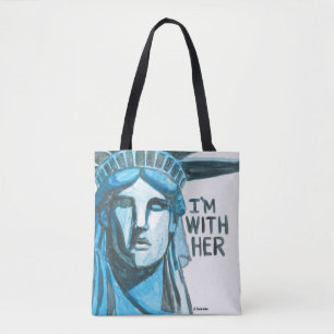 Bolso De Tela Señora Liberty - estoy con ella