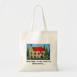 Bolso De Tela Señora loca Bag del gato