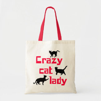 Bolso De Tela Señora loca del gato