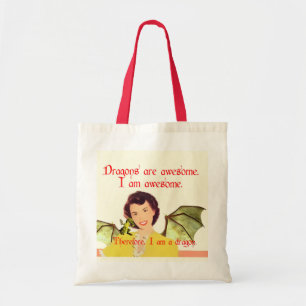 Bolso De Tela Señora Tote del dragón
