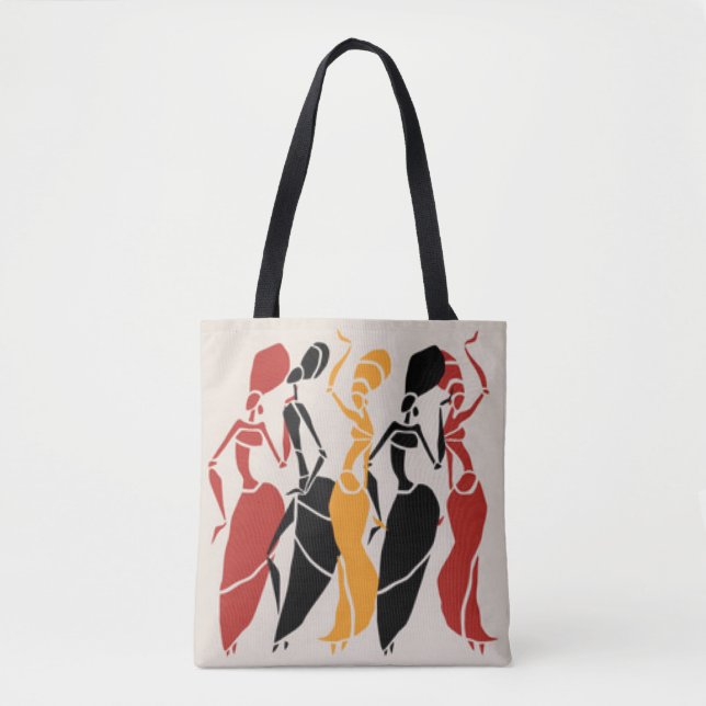 Bolso De Tela Señoras africanas del baile (Anverso)