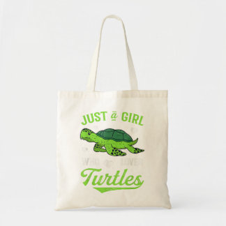 Bolso De Tela Sensación Cómoda Sólo Un Chica Que Ama A Las Tortu