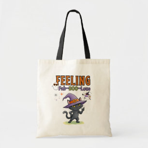 Bolso De Tela Sensación Fab-BOO-Lous Gracioso Gato Halloween