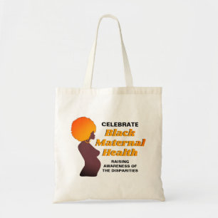Bolso De Tela Sensibilización: SALUD MATERNA NEGRA
