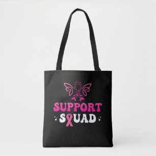 Bolso De Tela sensibilización sobre el cáncer de mama en equipo