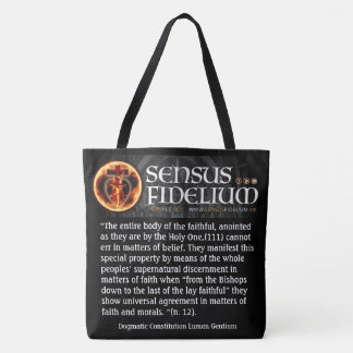 Bolso De Tela Sensus Fidelium Católica "Sentido de los fieles"