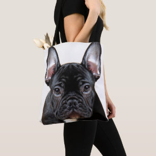 Bolso De Tela Sentada del perrito del bulldog francés