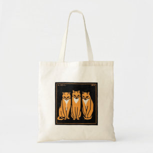 Bolso De Tela Sentado tres gatos, Julie de Graag