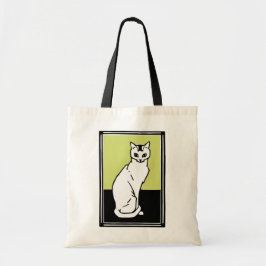 Bolso De Tela Sentando al gato Julie de Graag Art Nouveau