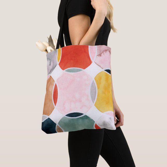 Bolso De Tela Sentido - Patrón de círculo (Detalle)