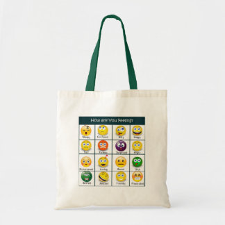Bolso De Tela Sentimientos Caras - ¿Cómo te sientes?