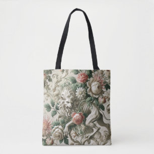 Bolso De Tela Sentinel Bloombound - Diseño floral gótico