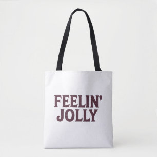 Bolso De Tela Sentir divertido espíritu de Navidad 